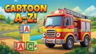 A to Z Vehicles for Kids 🚗🚁 | Learn Alphabet with Cartoon Vehicles | Educational Video for Children