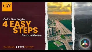 Four EASY steps in Color Grading Drone Footage for amateurs.