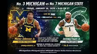 No. 3 Michigan vs No. 7 Michigan State | Full Game Preview, Odds & Prediction (Jan 30, 2026)
