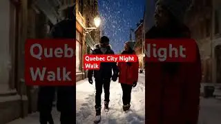 Quebec City Night Walk. #canada #travel #discoveringcanada #snow