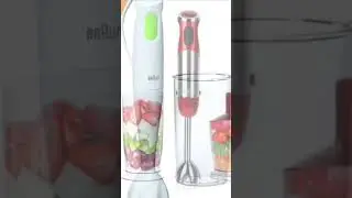 Braun MultiQuick 5 Immersion Hand Blender Patented Technology - Powerful 350 Watt - Dual Speed - Inc