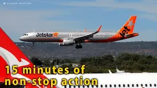 Alliance, REX, Qantas, QantasLink, Jetstar, Virgin & Skippers on RW03 at Perth Airport.