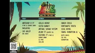 Dallas Reggae Festival 2023 Video Promo