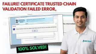 Tender Website DSC ERROR SOLVED! 🚀 Trusted Chain Validation Failed? Here&rsquo;s the 100% Working Fix