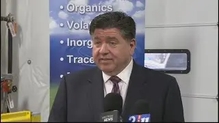 Illinois Gov. JB Pritzker reacts to latest Chicago Bears stadium developments at proposed Hammond, I