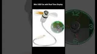New USB Clock Fan with Real Time Clock and Temperature Display Function,Silver, #amazon #shopping