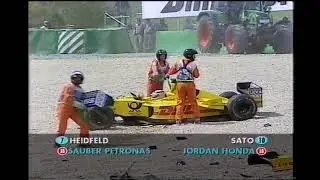 The 2002 Austrian Grand Prix Crash Of Heidfeld And Sato