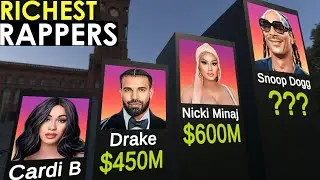 3D COMPARISON: Richest Rappers 2023