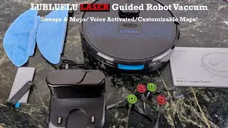 Робот-пылесос LuBlueLu LASER LIDAR с функцией швабры и расширенным картографированием