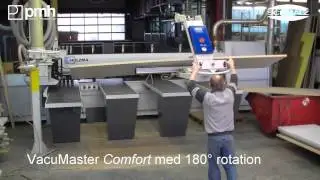 Vakuumlyft VACUMASTER Comfort med 180 graders tilt f&ouml;r skivmaterial