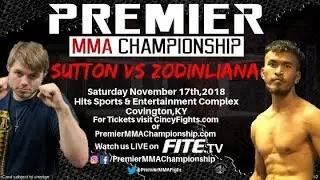 Premier MMA Championship 10 Mordecai Zodinliana vs Cole Sutton