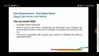 Planification des travaux rue Notre-Dame Gatineau District du Lac-Beauchamp Jean-Fran&ccedil;ois LeBlanc