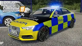 FS19 - Audi S4 UK POLICE INTERCEPTOR - British Car mod for Farming Simulator 2019 Roleplay