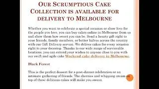 Order Same day Birthday Cake Online Delivery in Melbourne