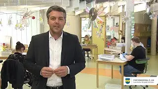 Stadt verteilt Mund-Nasenmasken