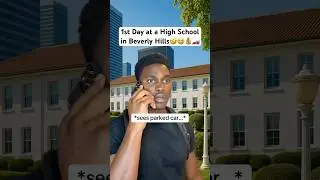 Первый день в старшей школе в Беверли-Хиллз🤣💰 #beverlyhills #highschool #thaddboii