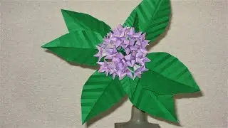 花【折り紙アート】～作り方解説～　ペンタスを折り紙で作ってみた。