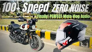 100+Speed Best Mic Setup for Moto Vlogging &ndash; No More Wind Noise #motovlog #vlog #noise #royalenfield