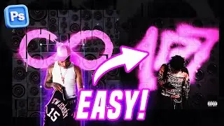 How To Design like PlaqueboyMax! (INSANE 5 Forever GRAFFITI Cover Art Photoshop Tutorial)