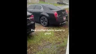 300 SRT8 rear muffler delete🔥 #hemi #mopar #srt8 #srt #chrysler #chryslersrt8 #dodge #car