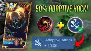 50% ADAPTIVE HACK NEW EMBLEM + WAR AXE COMBO!!! (god mode high damage!)