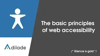 The basic principles of web accessibility