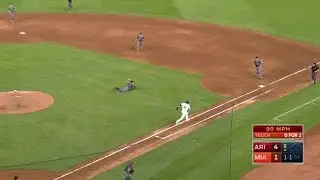 ARI@MIA: Corbin lays out for grounder, flips to first