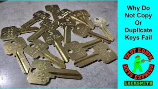 Why Do Not Duplicate Or Copy Keys Fail by @EdwardMann from @fasteddyskeysexpress