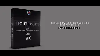 LIGHTDROPS - Over 200 Transition Overlays for Video Editors in 4K and 8K