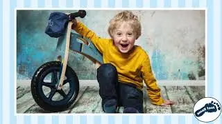 small foot - Laufrad Kolibri & Papierflieger/ Balance Bike Pink Hummingbird & Blue Paper Airplane