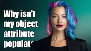 Why isn't my object attribute populated?