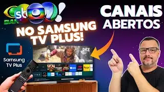 📺NÃO SABE? VEJA COMO SINTONIZAR CANAIS ABERTOS no SAMSUNG TV PLUS RÁPIDO e FÁCIL!✔