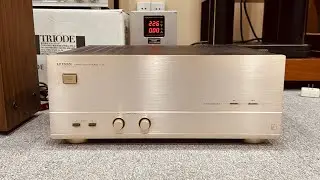 ( đã bán) Pow Luxman M-383 hiếm khoẻ giá mềm - bình dân. Chơi nhiều dòng loa - AC:100V 480W