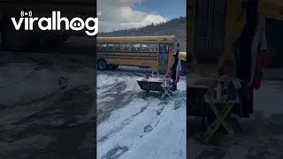 Bus Stop Bath Time || ViralHog