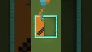 Minecraft Falling Pixel Art (Diamond Pickaxe) #shorts