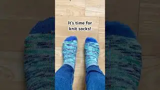 First pair of knit socks for fall. #handdyedyarn #knitsocks #socks