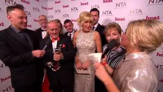 Backstage at the NTAs with Mrs Boy's Browns