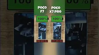 poco F7 vs poco X7 pro battery 🔋 test 🤯#shorts