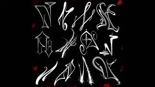 Letter N In 12 Styles By: DEADfriEND #lettering #digitalart #caligrafia