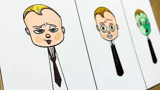 Drawing Phases in New Incredibox Sprunki OC of Boss Baby / From Phase 1 to 3