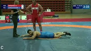 Qual. FS - 100 kg: A. IMAMOGLU (TUR) v. A. DARAKHSHANIF (FIN)