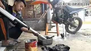 REBOUND SHOCK USD VIAR CROSS X 200 GT DAN AKALI SHOCK YANG REMBES TANPA GANTI SEAL