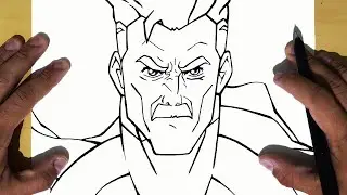 COMO DESENHAR OMNI-MAN DE INVENCÍVEL [INVINCIBLE] PASSO A PASSO, FÁCIL E RÁPIDO