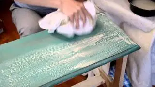 Adding A Chalk Paint Wash Over Wax