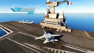 MSFS 2024 | Grumman F-14 Tomcat | Epic Aircraft Carrier Landing! (Top Gun Style)