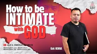 HOW TO BE INTIMATE WITH GOD - AOC TEENS ONLINE SERVICE 25 JANUARY 2026