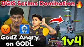 🇮🇳JONATHAN Crazy 1v4 🥵💦 GODL BGIS Scrims 👑 GodZ Angry on GODL 😡 Jelly Target GODL 🚨
