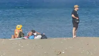 Peeing next to stranger at the beach !!! Epic Pee prank 2020