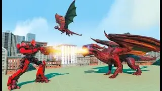 Dragon Robot Car Transform Simulator Part-2 | Amazing Robot Car Android GamePlay | By Game Crazy