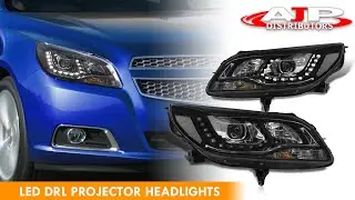 AJP DISTRIBUTORS PRODUCT VIDEO: 13-15 Chevrolet Malibu LED DRL Projector Headlights